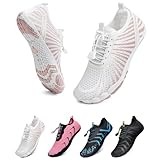 WateLves Unisex Barfußschuhe Damen Herren Wasserschuhe Badeschuhe Schnell Trocknend Weich...