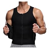 Figurformende Weste For Herren, Saunaweste, Fitness-T-Shirt Mit Kurzen Ärmeln, Gymnastik-Shirt,...