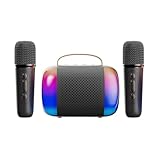 Karaoke-Maschine für Kinder, 2 Mikrofone, Lautsprecher, tolle Jungen und Mädchen,...