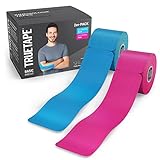 TRUETAPE Basic - Kinesiotapes vorgeschnitten | Duopack | hautfreundlich mit perfektem Tragekomfort |...