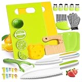 Kindermesser Set 18-Teiliges, Kinder Sicherheit Küchenmesser, Kindermesser ab 2 Jahre Enthält...