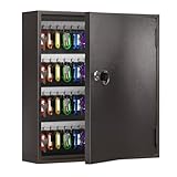 WeHere Schlüsselkasten für 120 Schlüssel, Wandmontage, Schlüsselschrank mit farbigen...