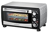 Steinborg® Mini Backofen mit Umluft 20 Liter Pizzaofen Krümelblech Umluftfunktion Ober- und...