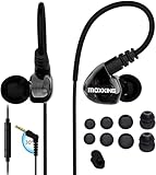 MOXKING Running Sports Earbud Headphones Wired Over Ear In Ear Headsets Noise Isolation Waterproof...