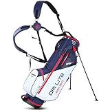 Big Max Dri Lite Seven G Standbag - 2024 Golf Tragebag (White-Navy-red)