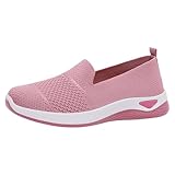 Atmungsaktive Schuhe Damen Sportschuhe Turnschuhe Sommermode Damen Sneakers Gestreiftes Mesh Gewebe...