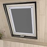 Eurohome 100% Verdunkelung Dachfenster Rollo ohne Bohren Sonnenschutz Verdunkelungsrollo mit...