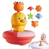 Badespielzeug - Badespiel Ente Spritzente | Elektrische Badeente Für Pool Dusche Spaß Mädchen...