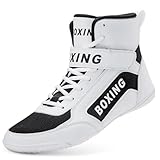 Hiuzylqx Herren Boxschuhe, Ringerschuhe Wrestling Trainingsschuhe Atmungsaktiv Combat Boxers Trainer...