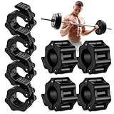 flintronic Hantelverschlüsse, 8PCS Schnellverschluss Langhantel für 30mm Olympic Bar, Langhantel...