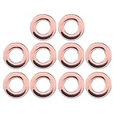 Adfaga 15,7 mm Lederösen, Legierung, doppelseitige Metallösen für Gürtel, Schuhe, Taschen, 10...