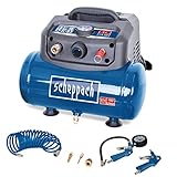 Scheppach Druckluft Kompressor HC06 ölfrei | 6L Kessel | 8 bar Arbeitsdruck | 1200 Watt Leistung |...
