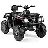 COSTWAY Kinder Quad Elektro 24V, 2-Sitzer Kinderquad 3–8 km/h, Elektroquad mit mit Scheinwerfern,...