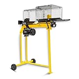 BAMATO Holzspalter HO-7E | mit Elektroantrieb 230V | inkl. Untergestell | Spaltkraft 7 Tonnen |...