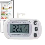Temperaturmessgeräte | Langlebiger Kunststoffbau | Digitales Thermometer mit großem Bildschirm mit...