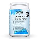 Biocool Wasserreinigungstabletten – Packung mit 250 Tabletten für bis zu 1.250 Liter Trinkwasser...