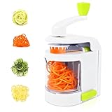 Euablfo Spiralschneider Gemüse, 4 in 1 Zucchini Spaghetti Schneider mit Auffangbehälter, BPA-frei,...