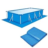 Pool Bodenplane, Pool Ground Tuch, Faltbarer Schwimmbadbodenschutz, wasserdichte rechteckige...