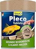Tetra Pleco Tablets – Nährstoffreiches Fischfutter für alle pflanzenfressenden Bodenfische (z.B....