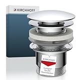 KIRCHHOFF Design Universal Waschbecken Ablaufgarnitur, Pop Up Waschbeckenstöpsel, Ablaufventil mit...