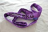 Braun 10021RS Rundschlinge 1000 kg Tragkraft, 2 M Umfang, Endlos mit Polyesterkern, Violett