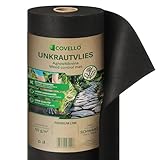 Covello Unkrautvlies 10m² Premium Line - Unkrautfolie wasserdurchlässig - Unkrautvlies für Garten...