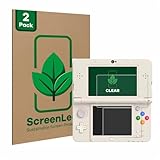 ScreenLeaf (2 Stück Schutzfolie für Nintendo New 3DS [nachhaltiger Displayschutz, Folie,...