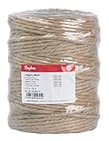 Rayher Hobby Rayher 4200531 Jutegarn, 6 fach, ca. 4-6 mm ø, Spule 120 m, naturfarben, Jute-Schnur,...