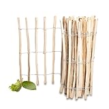 Staketenzaun Holz 90cm Hoch und 500 cm Lang - Steckzaun - Holzzaun - Gartenzaun Holz - Zaun...