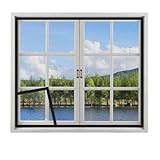 Zambuph Fliegengitterfenster, selbstklebend, unsichtbare Kantenumwicklung, umweltfreundlich,...