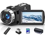 Videokamera 8K 64MP Camcorder 18X Digital Zoom IR-Nachtsicht Vlogging-Kamera für YouTube 3,0 Zoll...