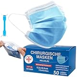 S&S-Medical 50 Stück Medizinische OP Masken Typ IIR EN14683 zertifiziert – 3-lagige chirurgische...