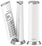 Panasonic Schnurloses DECT-Telefon KX-TGK212JTW mit 1,5 Zoll LCD-Hintergrundbeleuchtung, weißen...