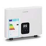 Klarstein Blaze Flow Durchlauferhitzer, 5,5 kW, 230V, Elektronisch, Aluminium-Guss, Kompakt für...