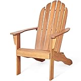 FANTASK Adirondack Stuhl bis 160 kg, Gartenstuhl aus Akazienholz, Gartensessel, Adirondack Chair,...
