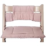 Kadem® Sitzkissen 100% Bio Baumwolle | Classic Kissen Sitzbezug Hochstuhlauflage | 2-teilig passend...