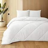 SLEEP COMFY Komfort Bettdecke 200x220 cm – Sommerdecke aus Baumwolle mit Mikrofaser –...
