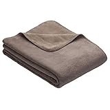 Ibena Sesselschoner Dublin 2340 / Sesselauflage Hellbraun/Espresso/Polsterschoner 50x200 cm/Schüzt...