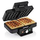 Tristar WF-1165 Waffeleisen – zwei Waffeln pro Durchang, antihaftbeschichtet, 1000 Watt,...