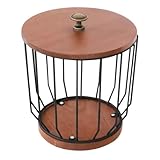BESPORTBLE Schreibtisch Kaffee Organizer Metallkorb mit Deckel Aufbewahrungskorb aus Eisen für...