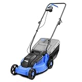 Kanwod KGALM-1232 Rasenmäher Elektro 1200 W, 34 cm Schnittbreite, 30 Liter Grasfangkorb, 3-stufige...