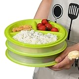 Sporgo Set 3 Mikrowellen Teller: Mikrowellengeschirr mit deckel Mikrowellenteller BPA-frei...