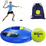 MOVEMATE Tennis-Trainer Set mit Wilson® Tennisball | innovatives Ballspiel für Draußen, im...