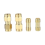 Ouitble SMA-Stecker-Adapter, HF-Koaxial, langlebig, Antennenkabel-Kommunikation, 50 Ohm Impedanz, 12...