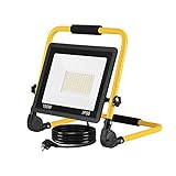 NAIZY LED Baustrahler Arbeitsleuchte 100W 8500LM LED Fluter Floodlight Kaltweiß Austellenlampe mit...