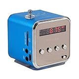 Zerone Digitaler Lautsprecher, Lautsprecher, Musik-Player, FM-Radio, Stereo, MP3-, MP4-Musik-Player,...