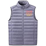 Nicevhljac Personalisierte Herren-Steppweste, leicht, verstaubar, warm, ärmellos, mit Ihrem...
