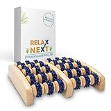 relax next Fußmassageroller aus Holz – Reflexzonen-Fußmassagegerät – Relax Next,...