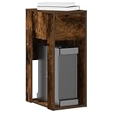 Owoxanthellate Computerschrank Räuchereiche 30x44x74 cm mit Schublade, Holzwerkstandbein PC Tisch...