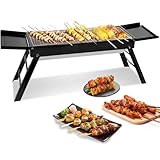 Klappbarer Kohlegrill,Outdoor Grill Für Kohle Im Garten - Robustes BBQ Grillgerät Für Picknick...